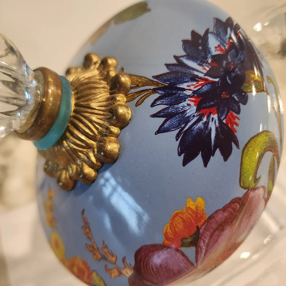 Mackenzie-Childs Wildflowers Enamel Cookie Jar - Picture 11 of 13